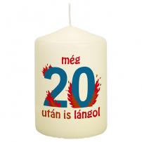 Évszámos gyertya/ 20. szülinapra