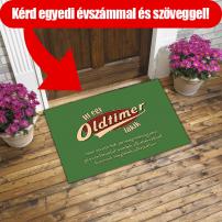 Színes lábtörlő / Oldtimer - egyedi szöveggel