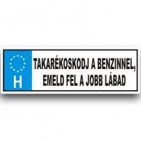 Rendszám/ Takarékoskodj a benzinnel