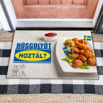 Színes lábtörlő / Húsgolyót hoztál?