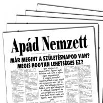 Újság/Szülinapi lap Apád Nemzett 5 db.
