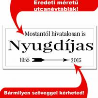 Utcanévtábla-Nyugdíjas